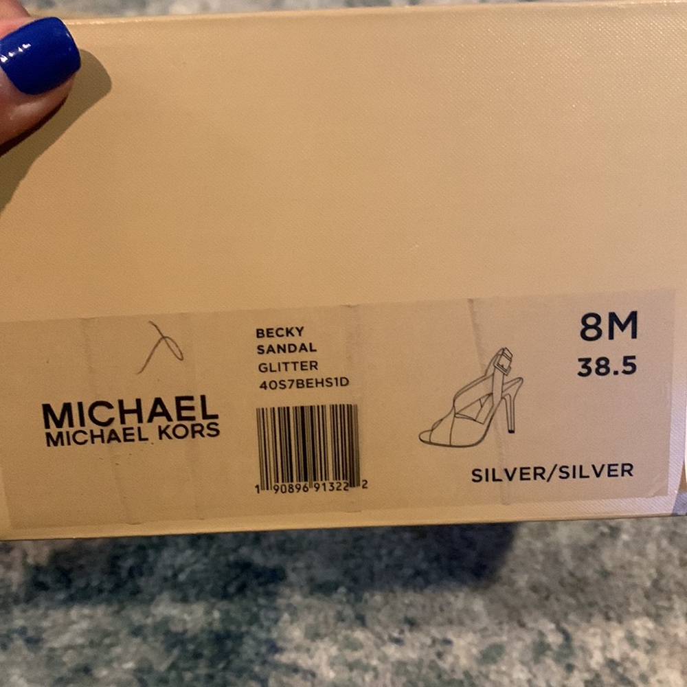 NWT MICHAEL KORS glitter heels - Picture 5 of 5
